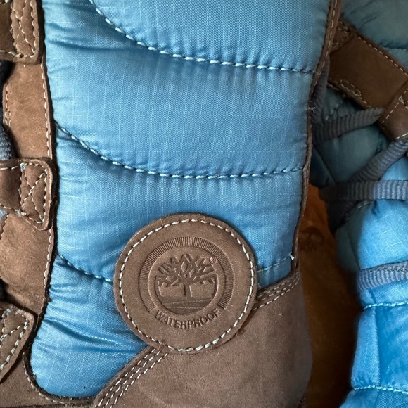 Timberland Shoes - Timberland Crystal Mountain Leather Puffer Knee High Size 6 Women’s Winter Boot